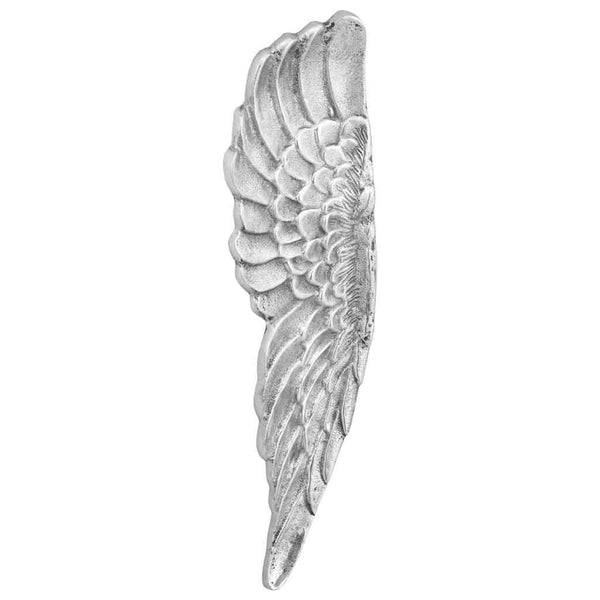 Silberne Flügel Skulptur, 2er Set, 91cm