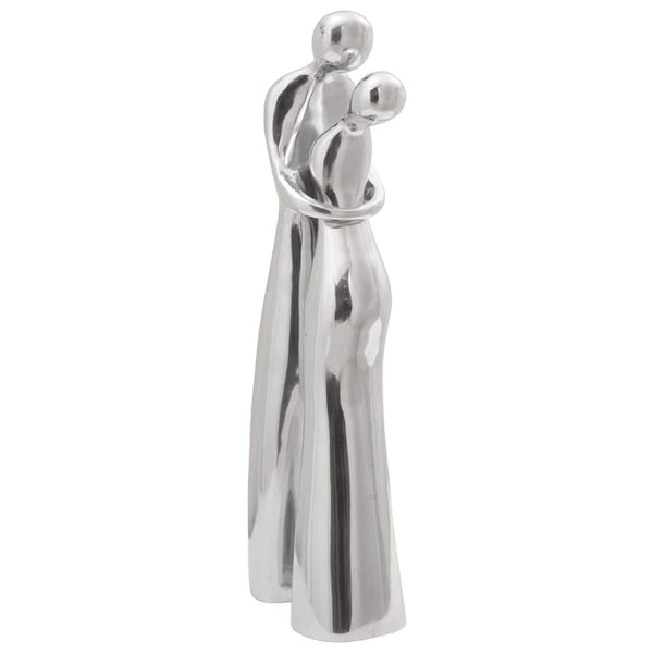 Silberne Aluminium Skulptur, 49 cm
