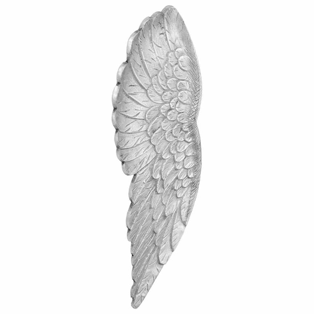Flügel Skulptur Silber 2er Set Aluminium