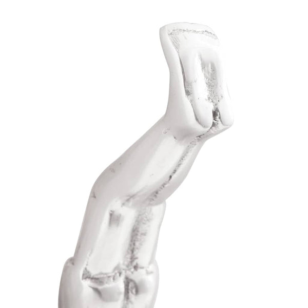 Silberne Aluminium Skulptur - 25cm