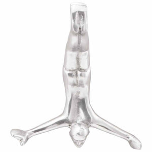 Silberne Aluminium Skulptur - 25cm