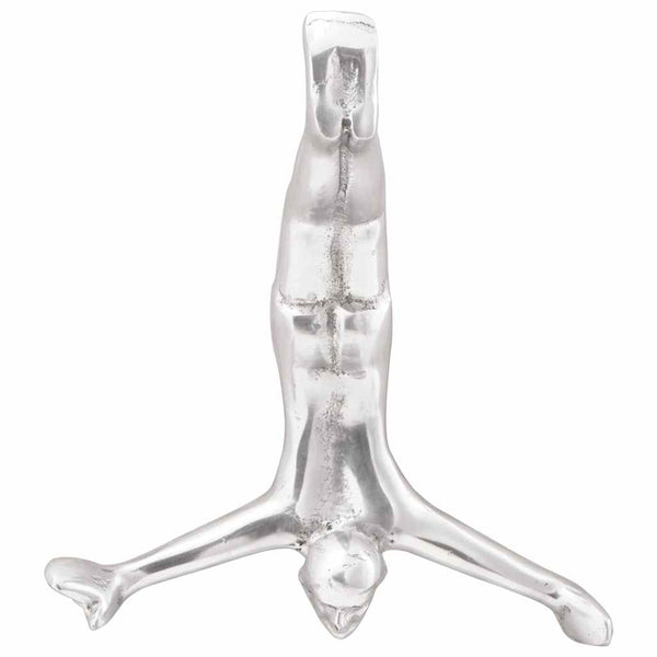Silberne Aluminium Skulptur - 25cm