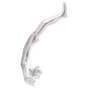 Silberne Aluminium Skulptur - 25cm