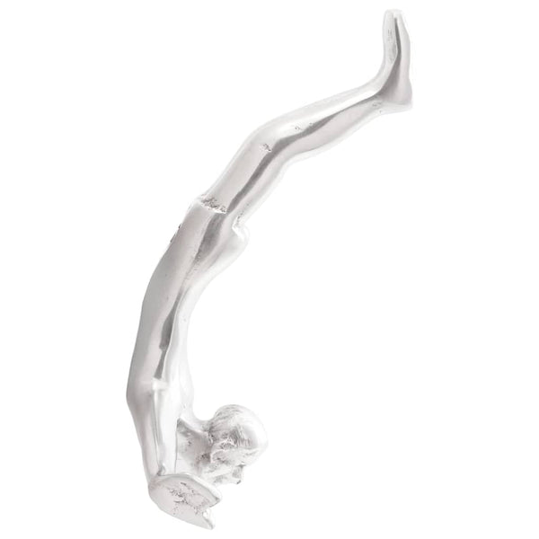 Silberne Aluminium Skulptur - 25cm