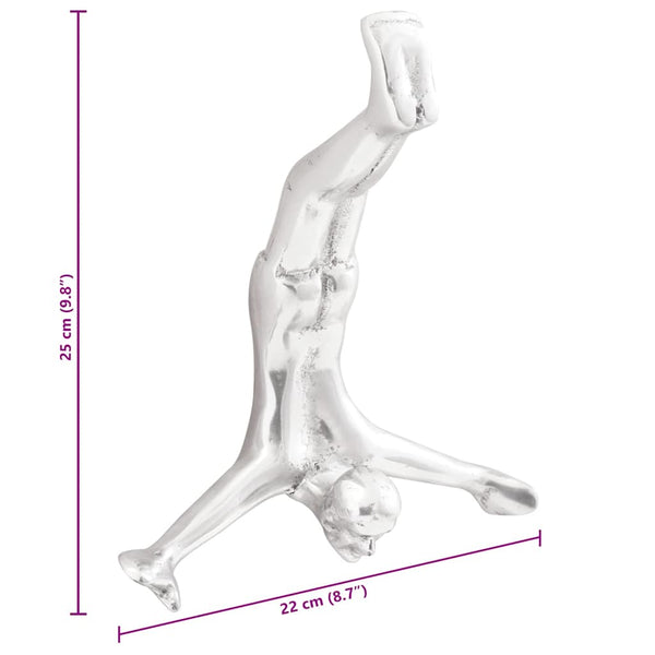 Silberne Aluminium Skulptur - 25cm