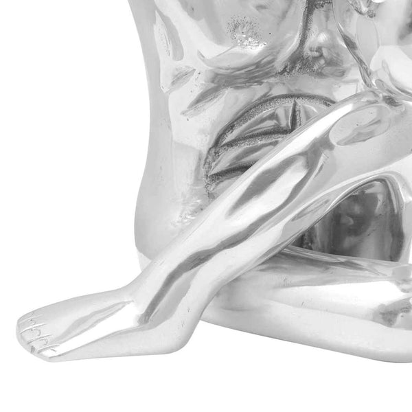 Silberne Aluminium Skulptur, 91,5 cm