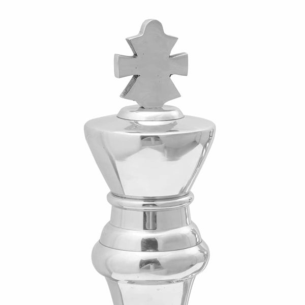Silberne Skulpturen, 2er-Set, 42 cm