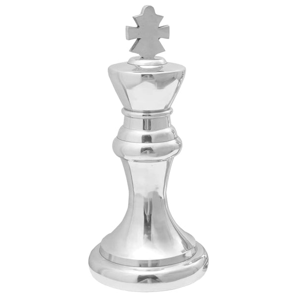Silberne Skulpturen, 2er-Set, 42 cm