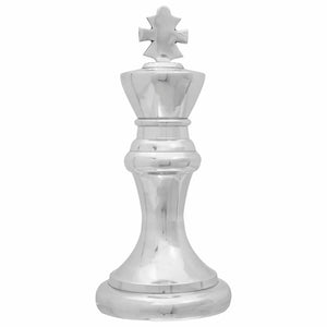 Silberne Skulpturen, 2er-Set, 42 cm