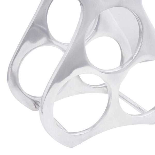 Silbernes Weinregal aus Aluminium