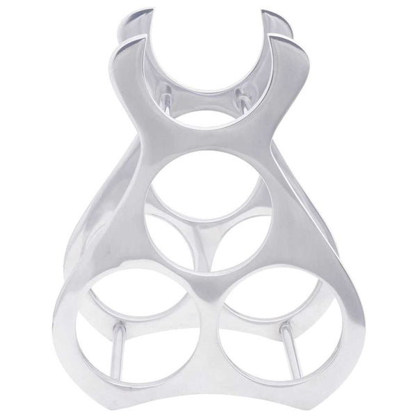 Silbernes Weinregal aus Aluminium