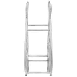 Silbernes Weinregal aus Aluminium