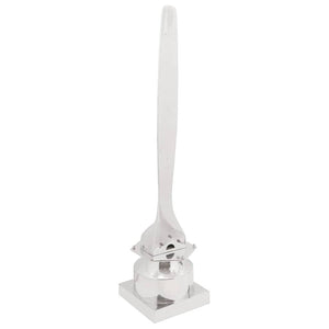 Silberne Aluminium Skulptur, 110 cm