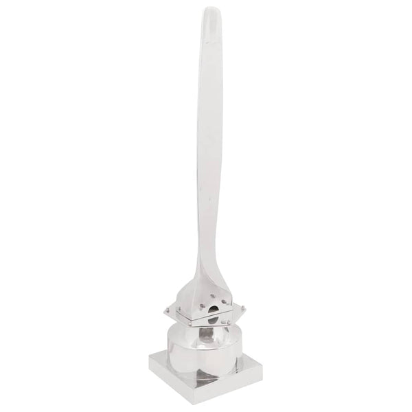 Silberne Aluminium Skulptur, 110 cm