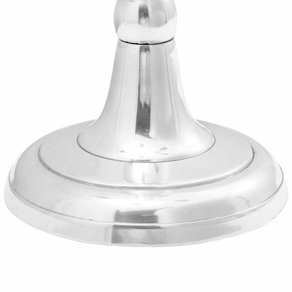 Silberner Kerzenhalter aus Aluminium 60cm