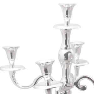 Silberner Kerzenhalter Aluminium 79,5cm