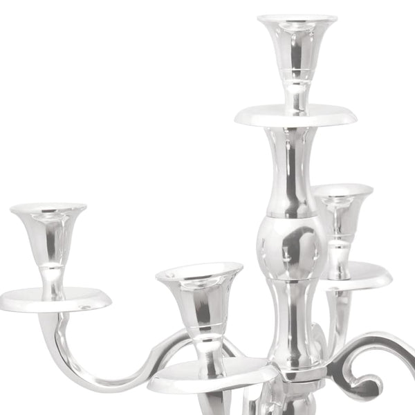 Silberner Kerzenhalter Aluminium 79,5cm