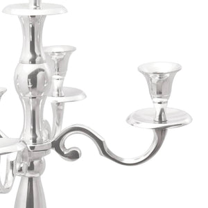 Silberner Kerzenhalter Aluminium 79,5cm