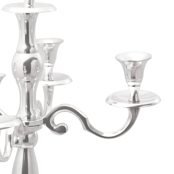 Silberner Kerzenhalter Aluminium 79,5cm