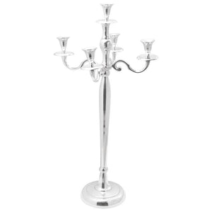 Silberner Kerzenhalter Aluminium 79,5cm