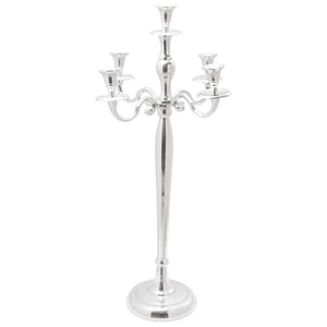 Silberner Kerzenhalter Aluminium 79,5cm