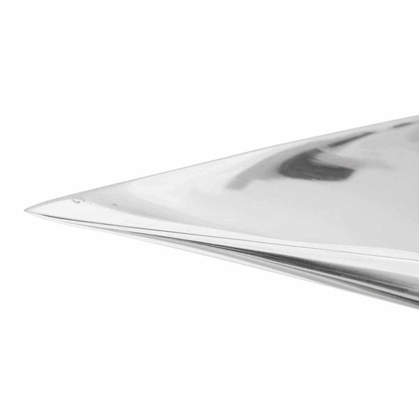 Silberner Obstkorb aus Aluminium, 60 cm