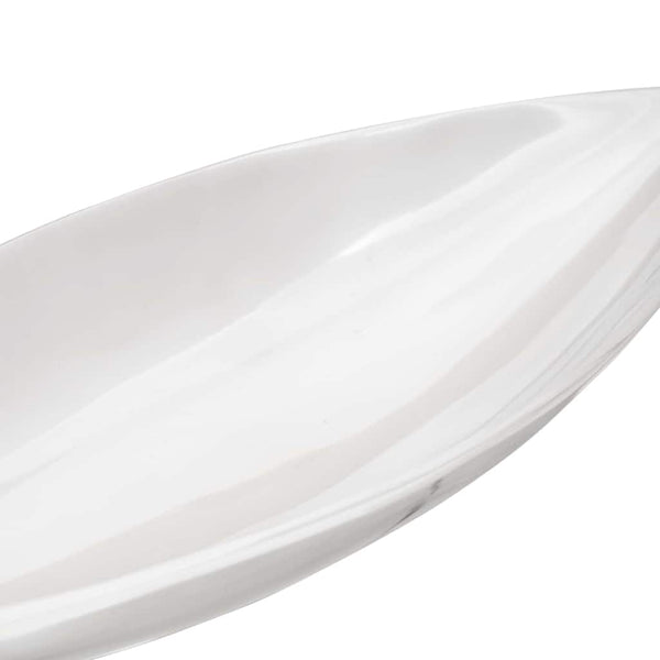 Silberner Obstkorb aus Aluminium, 60 cm
