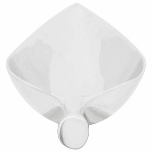 Silberner Obstkorb aus Aluminium, 60 cm