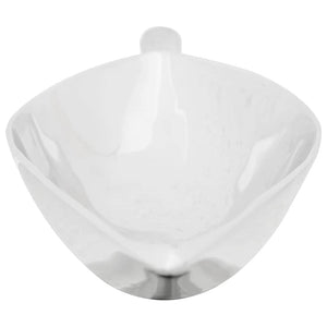 Silberner Obstkorb aus Aluminium, 60 cm