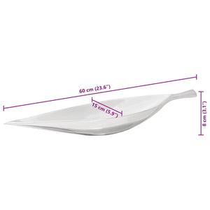 Silberner Obstkorb aus Aluminium, 60 cm