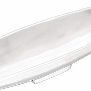 Silberner Obstkorb aus Aluminium, 53 cm