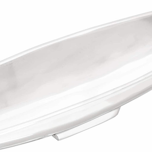 Silberner Obstkorb aus Aluminium, 53 cm