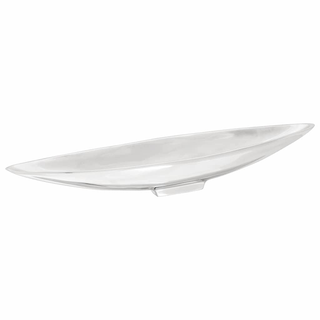 Silberner Obstkorb aus Aluminium, 53 cm