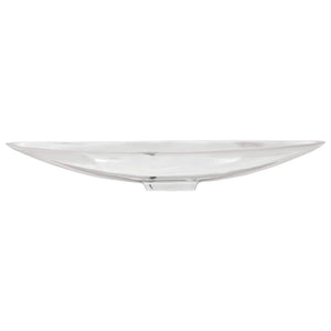 Silberner Obstkorb aus Aluminium, 53 cm