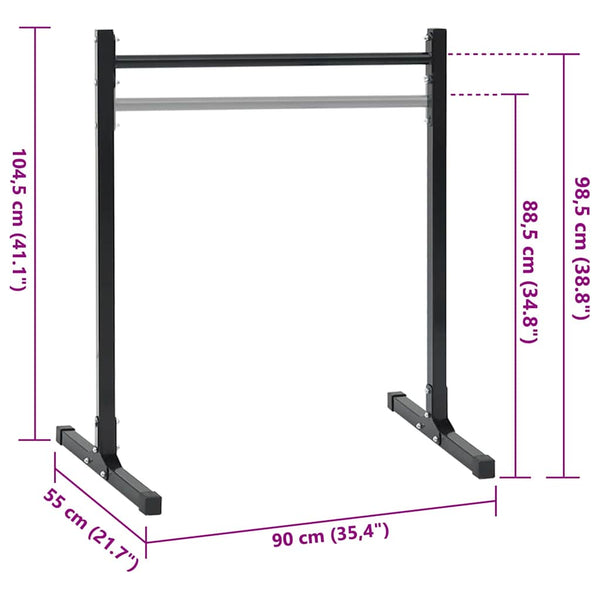 Dip Station 2er Set Schwarz