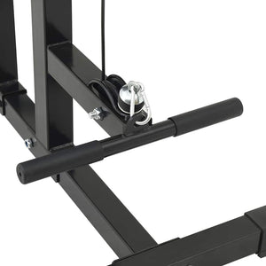 Latzugmaschine Schwarz für Heim-Fitnessstudio