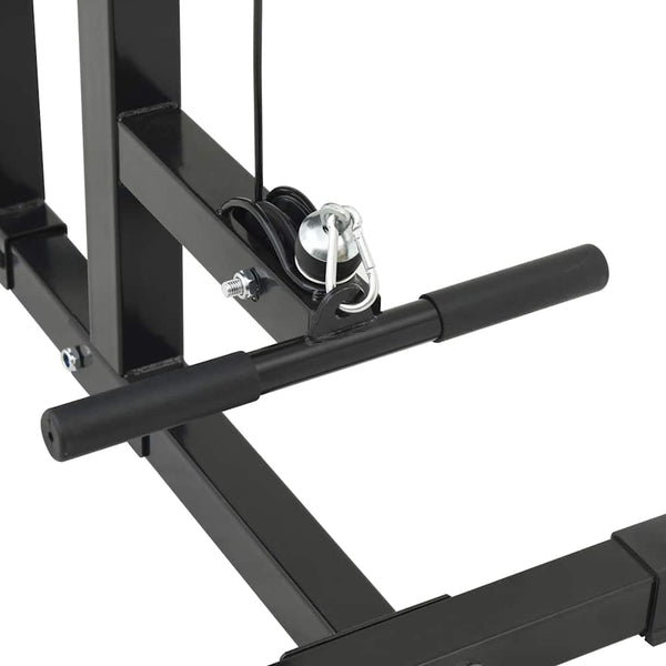 Latzugmaschine Schwarz für Heim-Fitnessstudio