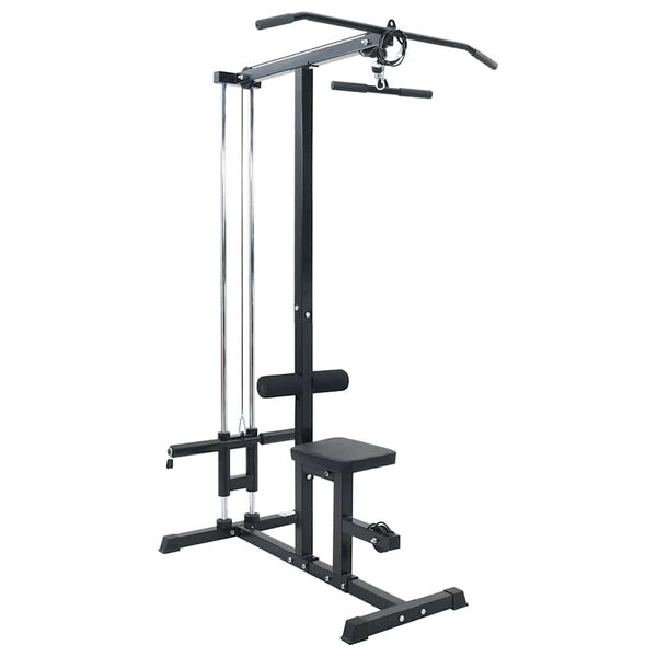 Latzugmaschine Schwarz für Heim-Fitnessstudio