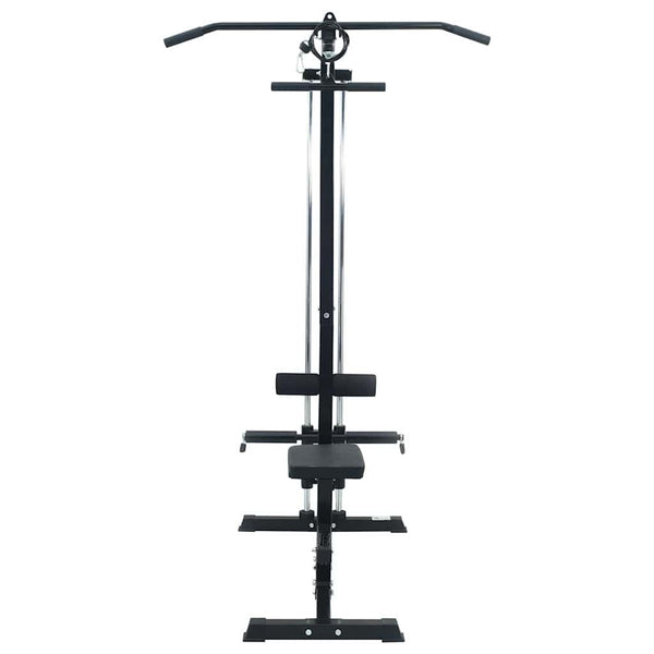 Latzugmaschine Schwarz für Heim-Fitnessstudio