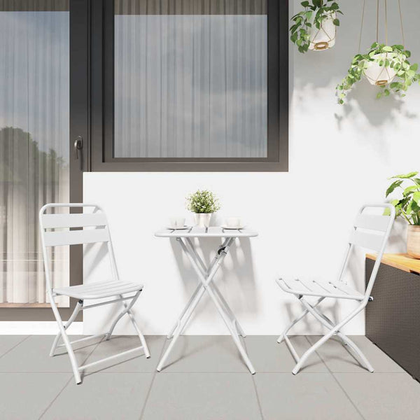 Gartenklappstuhl 2er Set Weiß