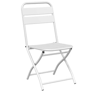 Gartenklappstuhl 2er Set Weiß