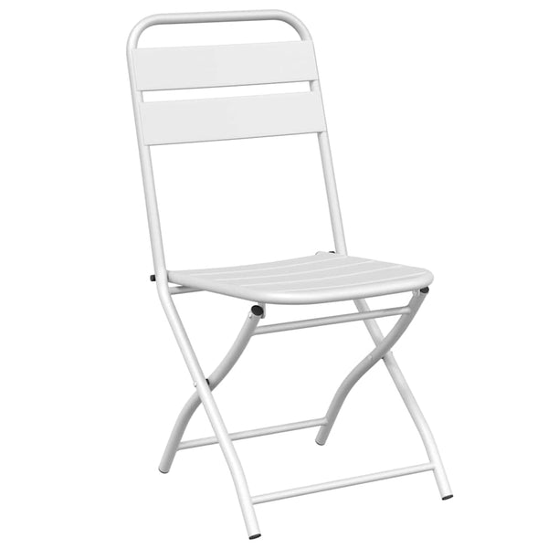 Gartenklappstuhl 2er Set Weiß