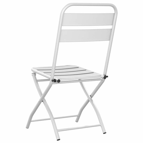 Gartenklappstuhl 2er Set Weiß