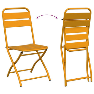 Gartenklappstuhl 2er Set Senfgelb