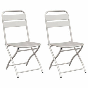 Garten Klappstühle Beige, 2er Set
