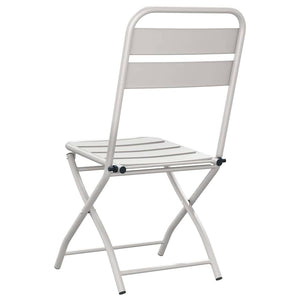 Garten Klappstühle Beige, 2er Set