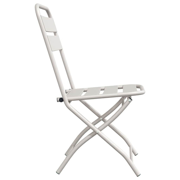 Garten Klappstühle Beige, 2er Set