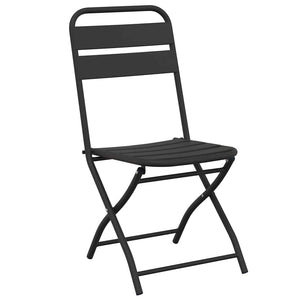 Garten Klappstühle 2er Set Anthrazit