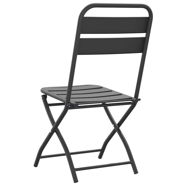 Garten Klappstühle 2er Set Anthrazit