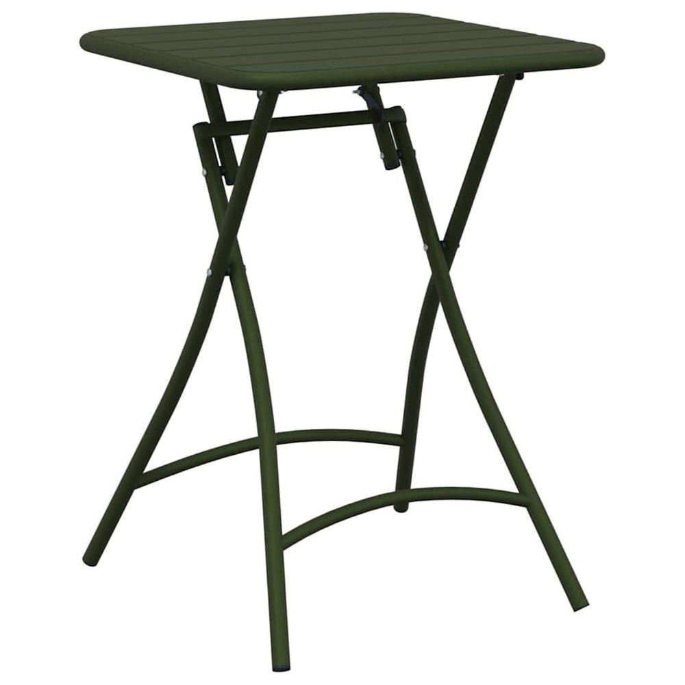 Dunkelgrüner Bistrotisch 55x55 cm